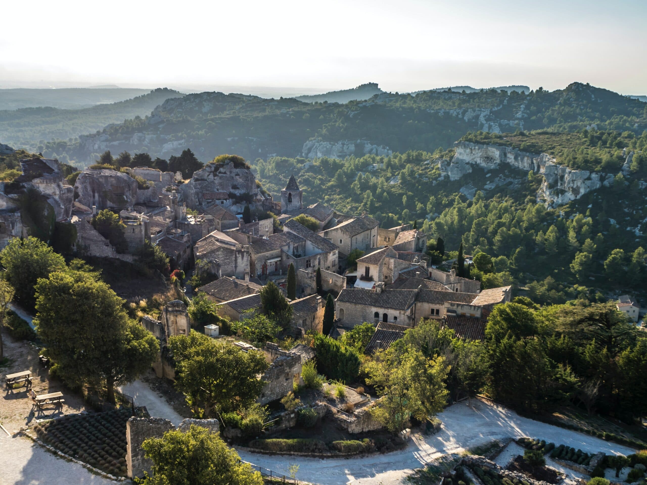 Vue sur les Baux-de-Provence, l'une des plus belles villes de Provence